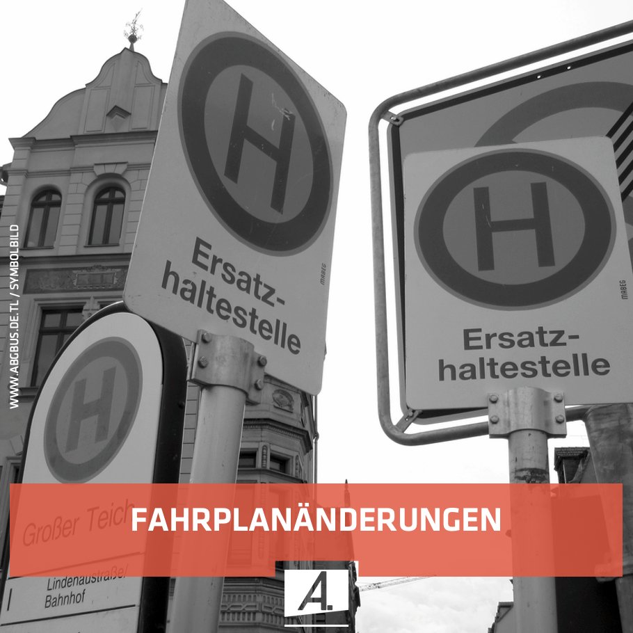 AltenburgBus's tweet photo. FAHRPLANÄNDERUNGEN:
* 008/26: Hartroda - 353, 355
#AltenburgBus #Altenburg #AltenburgerLand
https://t.co/N65krRnRIS https://t.co/TeDhJEM9uj
