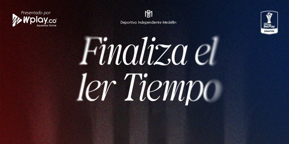 DIMOficialFem's tweet photo. ¡Finaliza la primera parte en el Atanasio! 1-1 el marcador parcial.
#VamosPoderosas https://t.co/SBZGlaUKpE