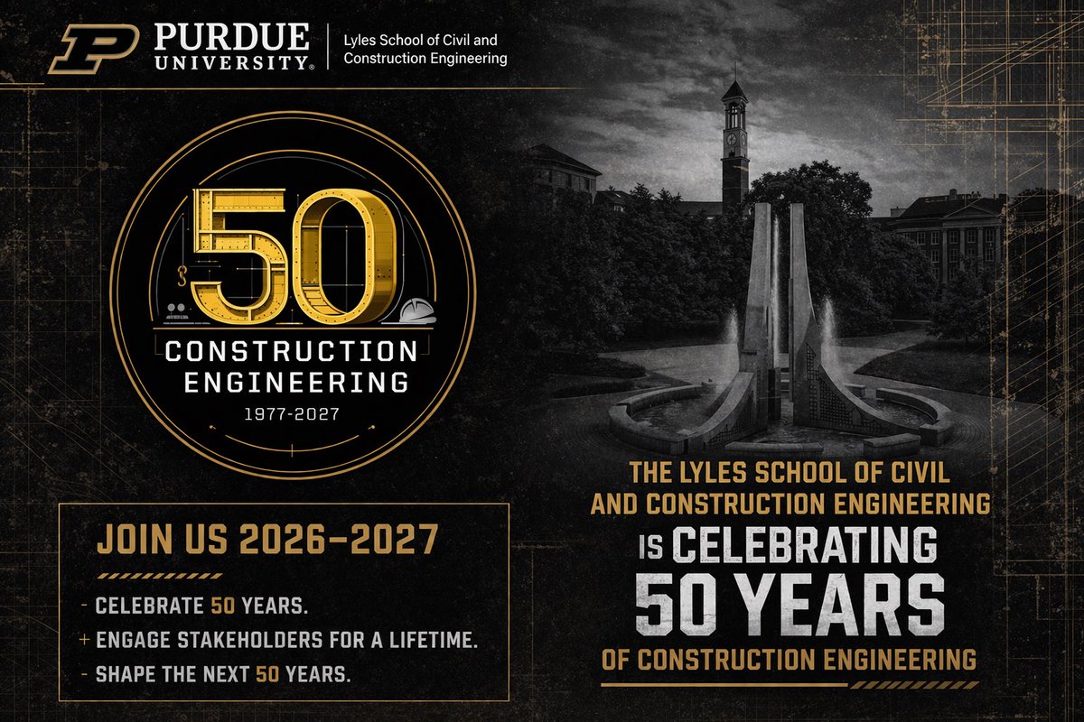 Lyles School of Civil and Construction Engineering tweet media