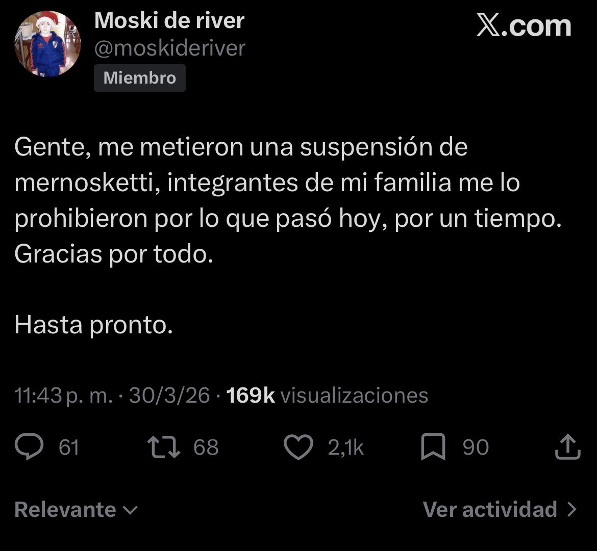 Moski de river tweet media