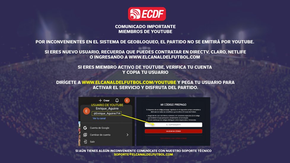 LosNumdeMao's tweet photo. Esto nunca funcionó, es una vergüenza, la única manera de ver el partido fue contratando su nuevo plan de $16.99, @ElCanalDFutbol exijo la devolución de mi dinero https://t.co/1AOSwZb3Nj