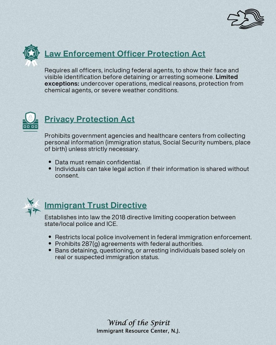 WindofSpiritNJ's tweet photo. MARCH 25: NJ Advances protections for communities!

We first started the Fair &amp; Welcoming Communities campaign in 2017  &amp; now NJ marks a strong step forward in protecting the dignity of our immigrant communities in challenging times with the Immigrant Protections Package (IPP). https://t.co/OImnKbPSQ4