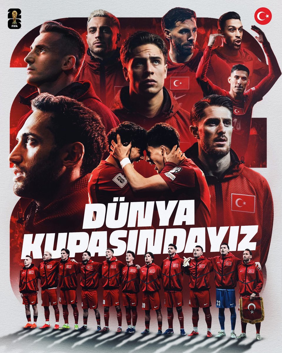DÜNYA KUPASI’NDAYIZ! 🇹🇷 🇹🇷 🇹🇷 
Sizinle gurur duyuyoruz #BizimÇocuklar