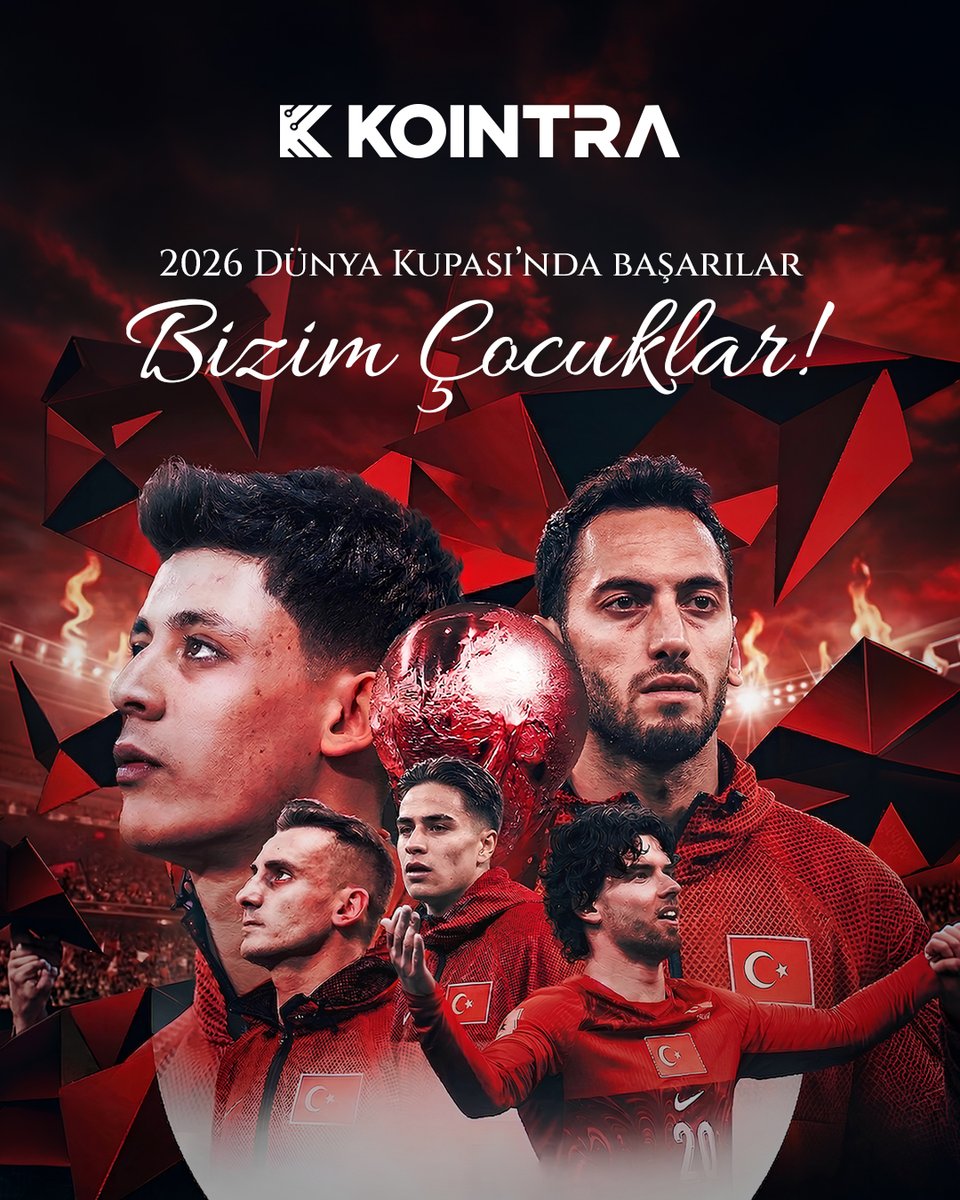 Dünya Kupası’ndayız! 🇹🇷

A Millî Takımımız, 2026 FIFA Dünya Kupası’na adını yazdırdı. Gururluyuz, tebrikler Bizim Çocuklar!

#BizimÇocuklar #Türkiye #DünyaKupası #WorldCup2026 #MilliTakım