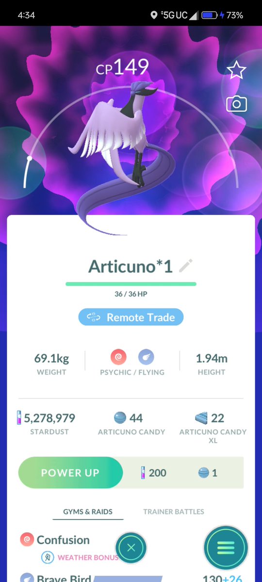 MHunterPhoenix's tweet image. #PokemonGOApp
#ポケモンGO
#PokemonGO
Got a Stupid Galar Bird of course the stats are shxtty. Will be up for Remote Trade only for another Galar Bird. I definitely had to work out today while walking at a park and may have got payback on Team Valor player. He probably pedo now