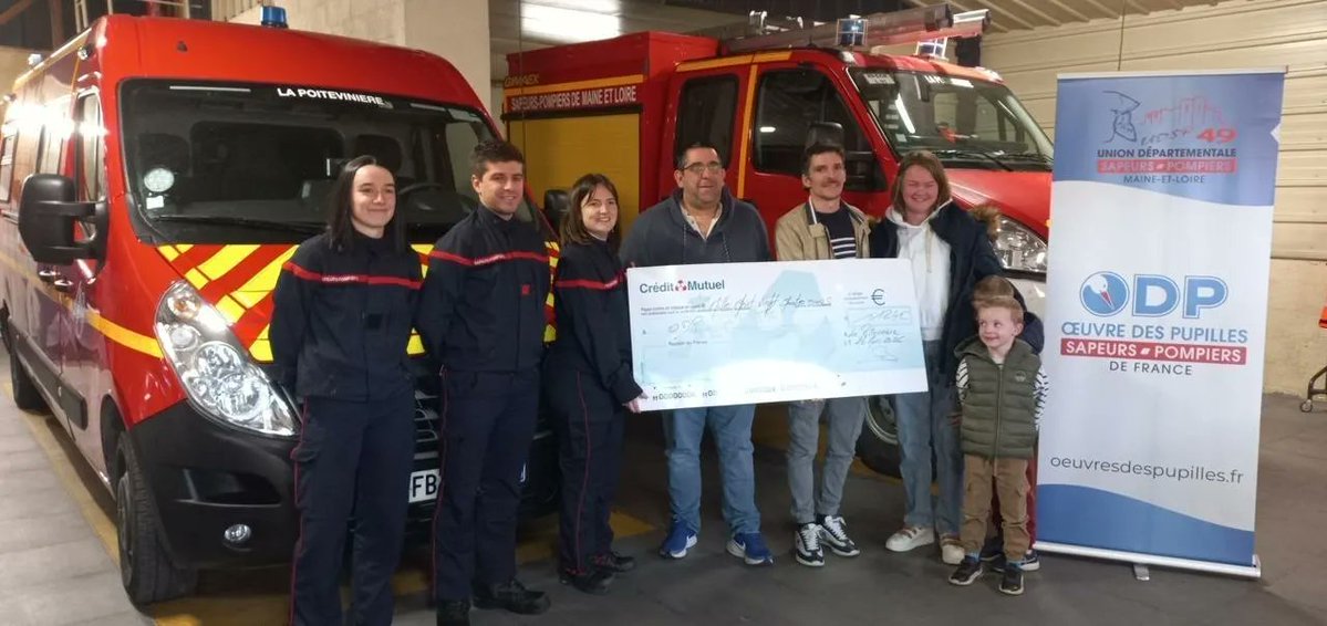 💶 Beaupréau-en-Mauges : 1 124 € collectés lors de l’opération galette au profit de l’œuvre des pupilles pour les orphelins des sapeurs-pompiers de France ➡️ ouest-france.fr/pays-de-la-loi…