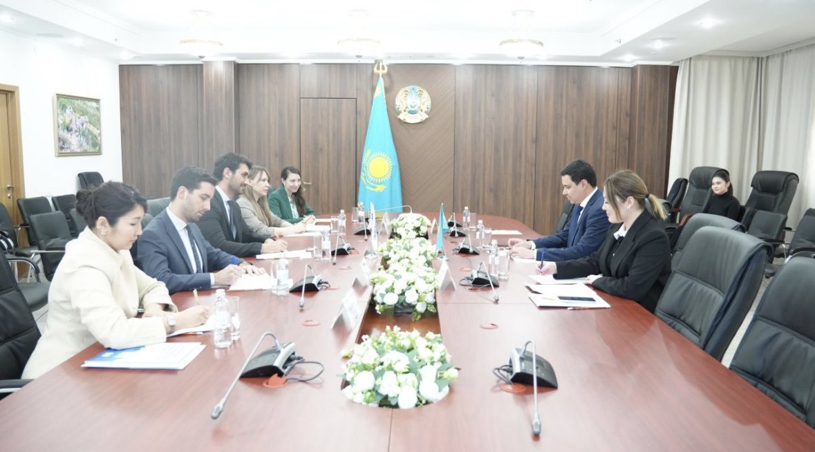 YuriFenopetov's tweet photo. Good to welcome old friend and colleague @snunnerus to Astana.

Constructive discussions with the @MFA_KZ @jangeldy @stasikan and national partners - reflecting close co-operation, partnership, and a strong focus on progress and practical delivery grounded in shared priorities. https://t.co/pQ9oThEZdY