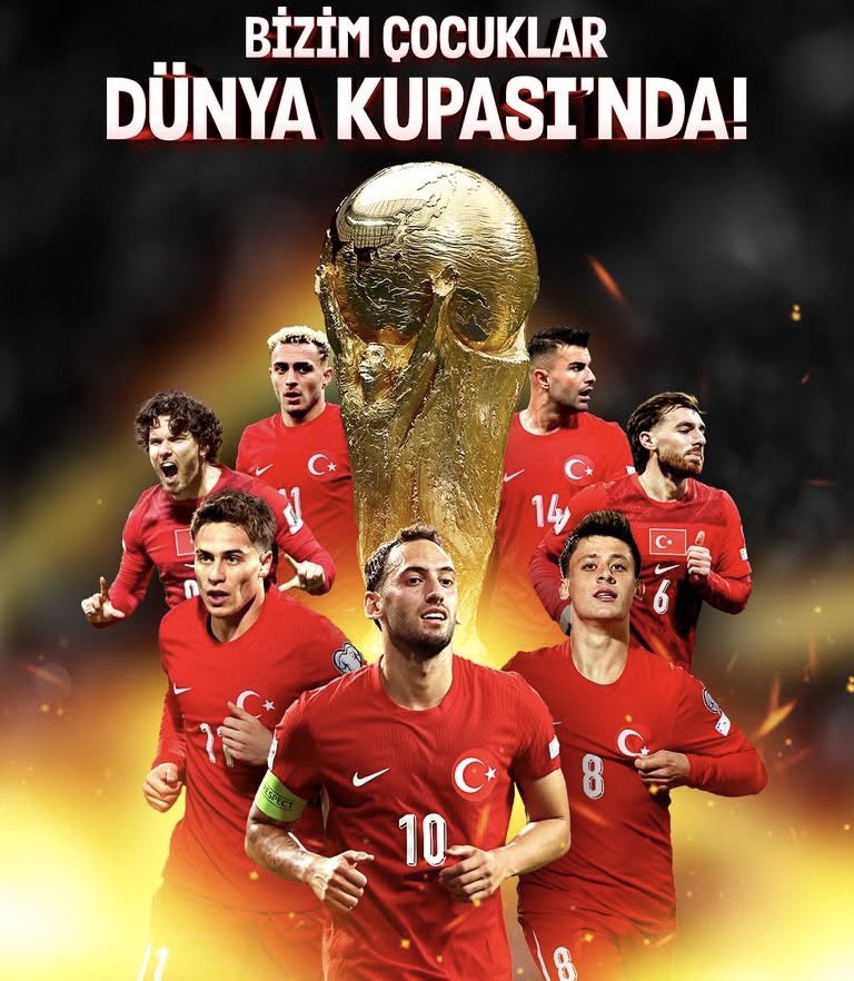 erkan_sekeroglu's tweet photo. 🇹🇷 24 Yıllık Hasret Sona Erdi.

Tebrikler #BizimÇocuklar!👏🏻

2026 FIFA Dünya Kupası Play Off Final’inde Kosova’yı mağlup ederek Dünya Kupasına katılmayı hak eden A Milli Takımımızı yürekten tebrik ediyor, başarılarının devamını diliyorum. https://t.co/xqutdaaEL1