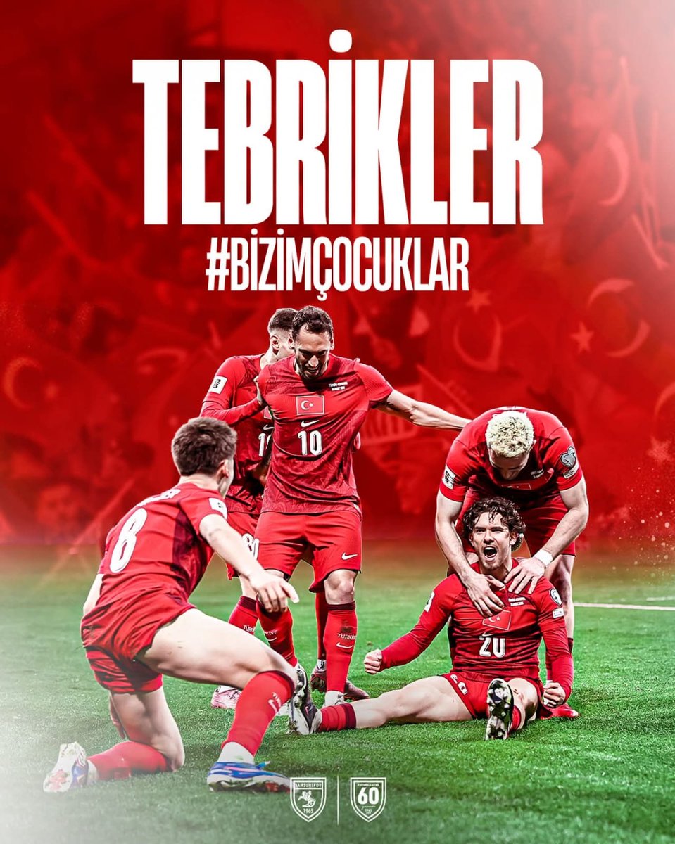 ahasanpasaoglu's tweet photo. Dünya Kupasına gidiyoruz 🇹🇷🇹🇷🇹🇷
Tebrikler Milli Takım 💪
#WorldCup2026 https://t.co/yBwZspxasS