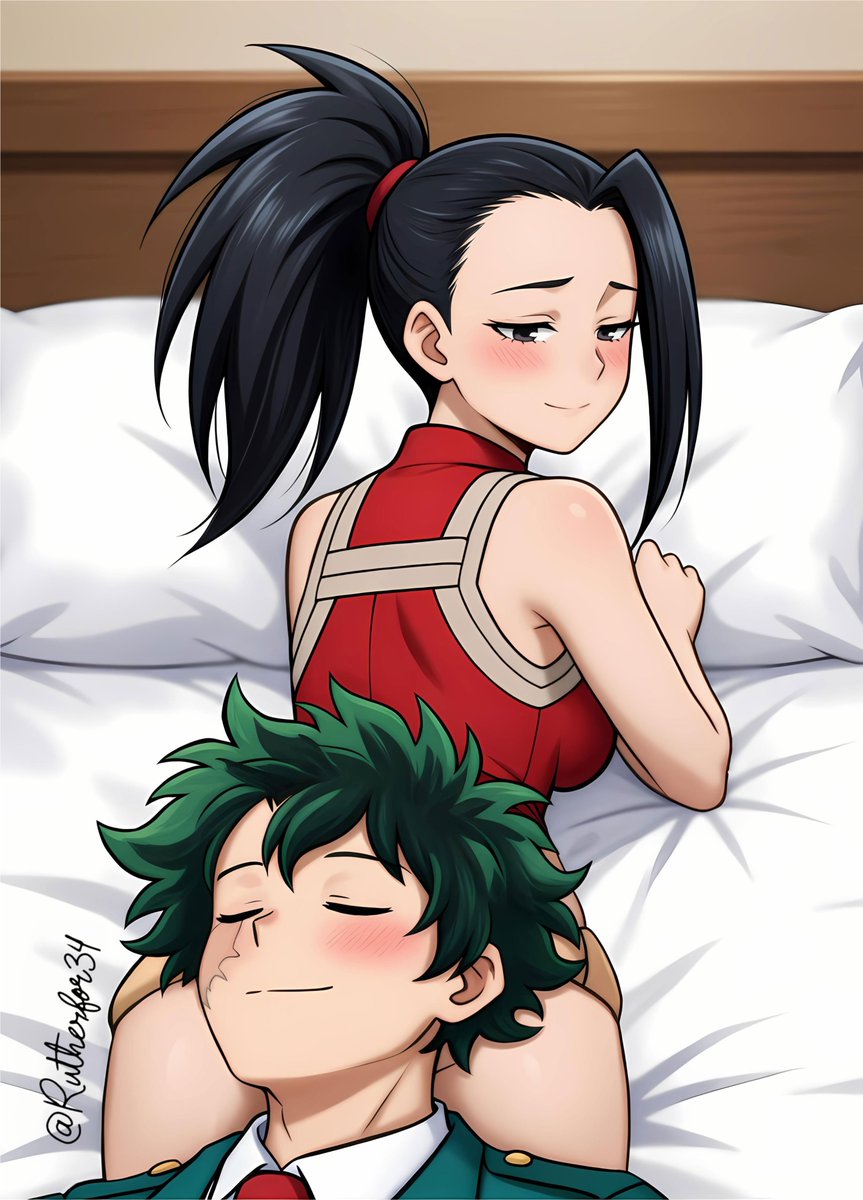 Izuku and Yaoyorozu Momo 💕
Coloreado &amp; Digitalizado versión ✨

#MyHeroAcademia 
#IzukuMidoriya 
#MomoYaoyorozu 
#Izumomo