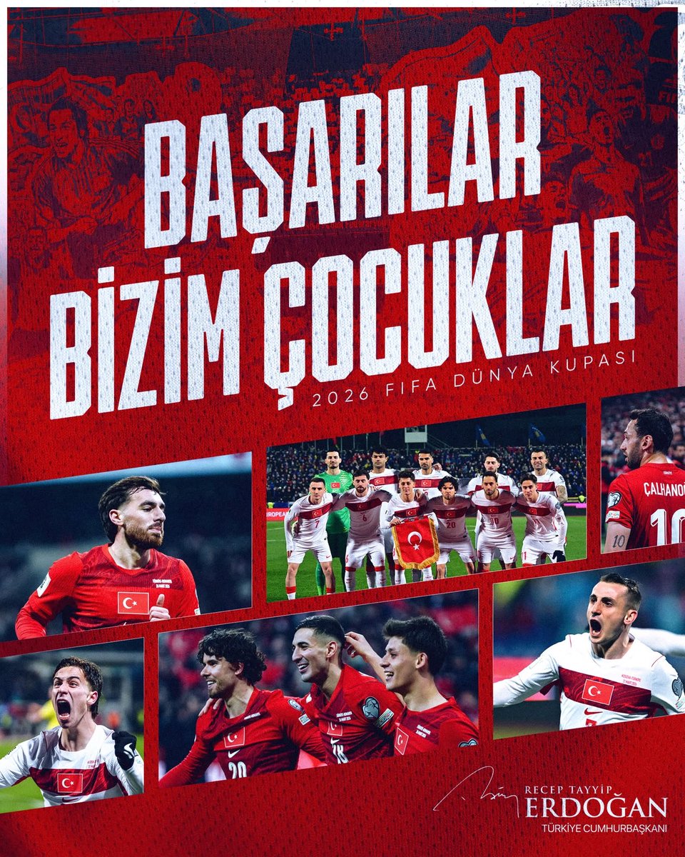 Dünya kupasında biz de varız 🇹🇷

Yarım kalan hikayeyi tamamlamaya gidiyoruz. 

Haydi #BizimÇocuklar. Yolun sonu kupa olsun. 🏆