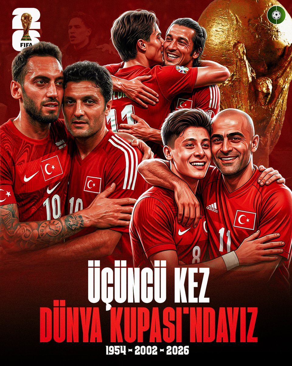 ÜÇÜNCÜ KEZ DÜNYA KUPASI'NDAYIZ. 🇹🇷