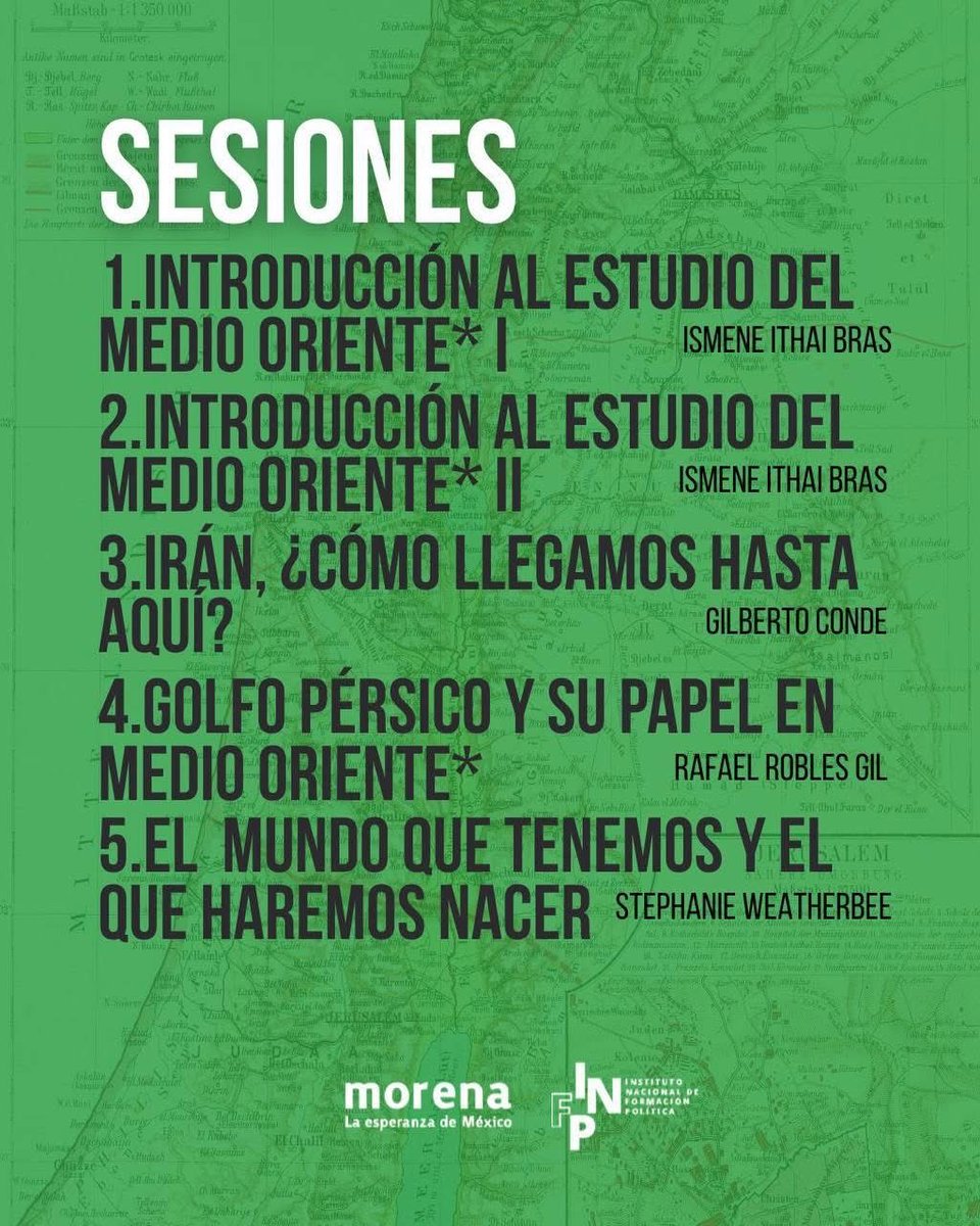 El INFP a través de su <a href="/infp_int/">Formación Política Internacional</a>  les invitamos a participar en el curso virtual "¿Qué pasa en Medio Oriente? que tiene como objetivo reflexionar a través de 5 sesiones ¿Qué está pasando en el llamado Medio Oriente? ¿Por qué le llamamos así? ¿Cuál es la verdadera disputa? ¿Cómo