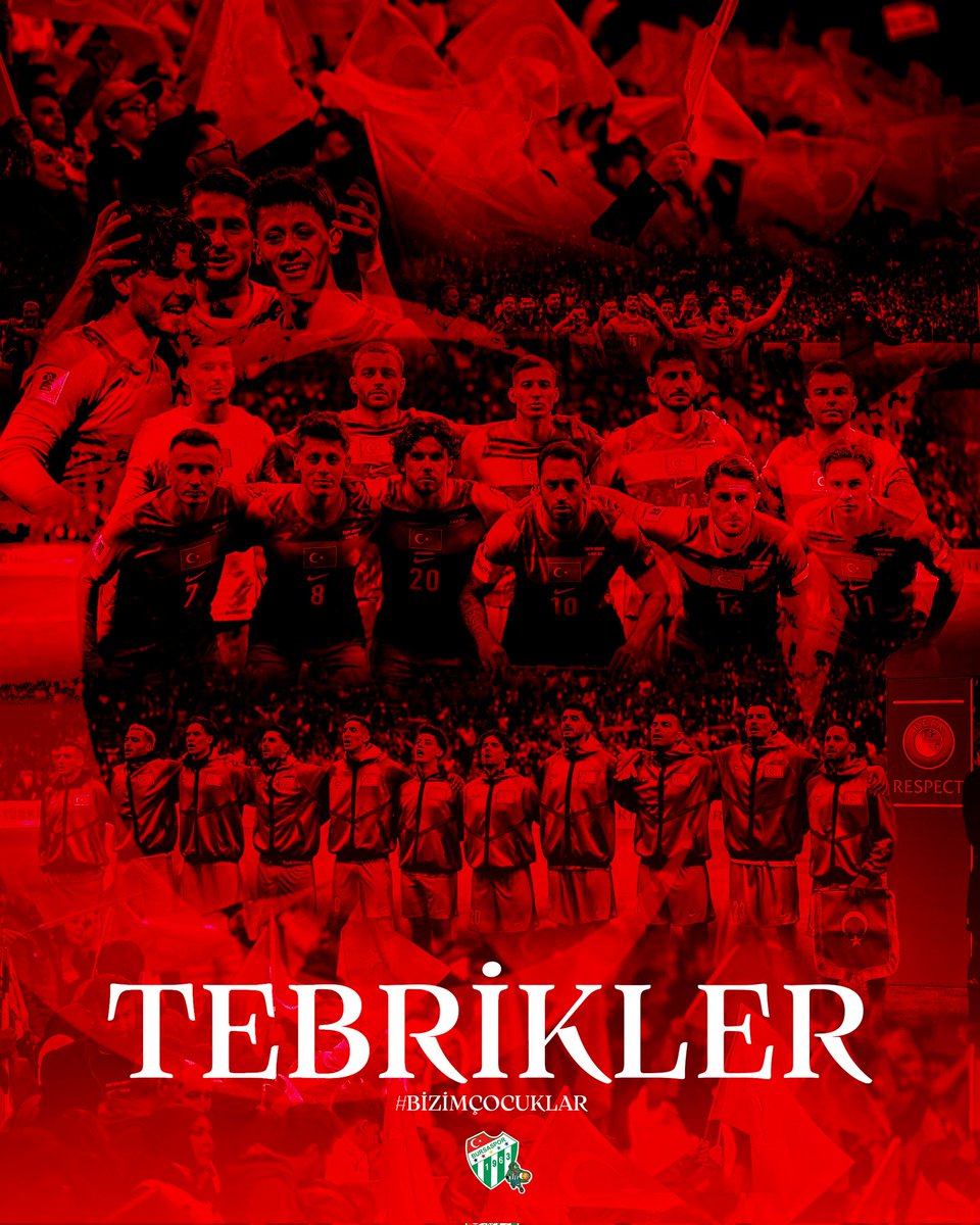 BsBasketbol's tweet photo. 🇹🇷 2026 FIFA Dünya Kupası play-off finalinde Kosova'yı mağlup ederek 24 yıllık hasreti sona erdiren A Milli Futbol Takımımızı tebrik ediyor, Dünya Kupası'nda başarılar diliyoruz.

#BizimÇocuklar https://t.co/Mzuf4XahY2