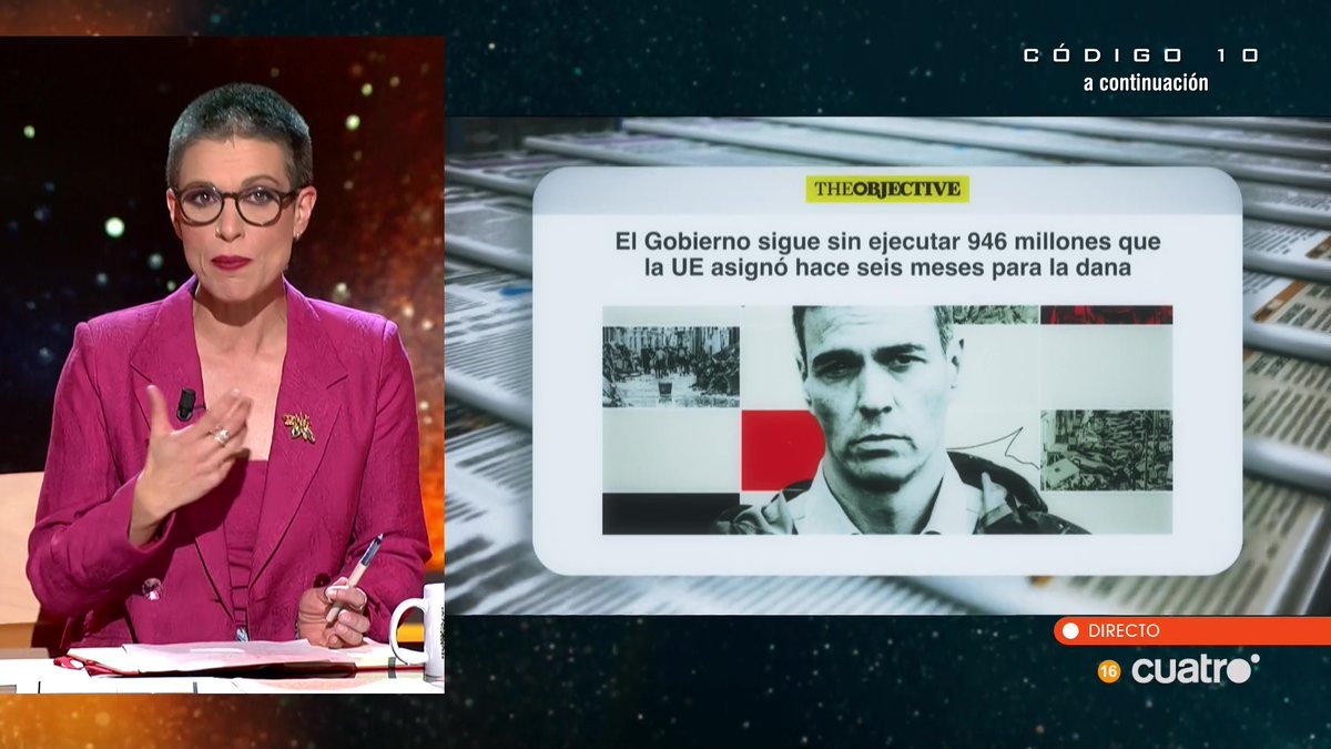 El Gobierno sigue sin ejecutar 946 millones que la UE asignó hace seis meses para la dana <a href="/TheObjective_es/">THE OBJECTIVE</a> #Horizonte 
theobjective.com/espana/2026-03…