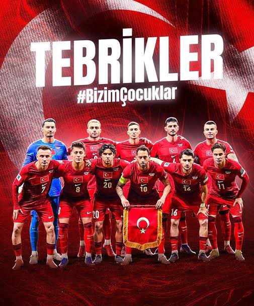 24 yıllık hasret sona erdi..
Türk Milli Futbol Takımımız, Dünya Kupasında..
Emeği geçen herkese teşekkürler.!
#Bizimçocuklar
#iyikivarlar
#Türk