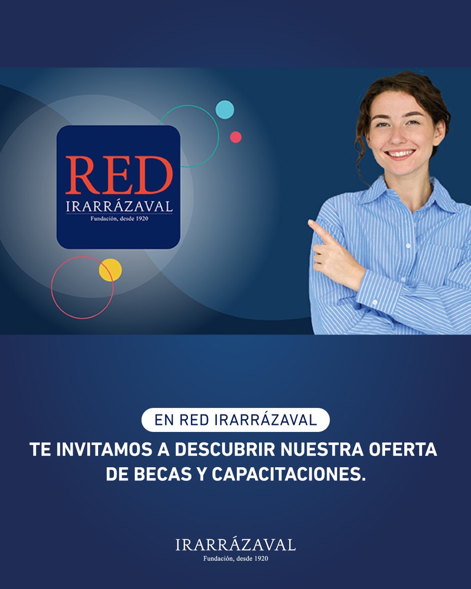 ¡Potencia tu desarrollo profesional con la RED Irarrázaval! 🚀
Te invitamos a descubrir nuestra oferta exclusiva de becas y capacitaciones para este año. Disponible de manera exclusiva para todos los integrantes de la RED Irarrázaval.
#FundacionIrarrazaval #REDIrarrazaval