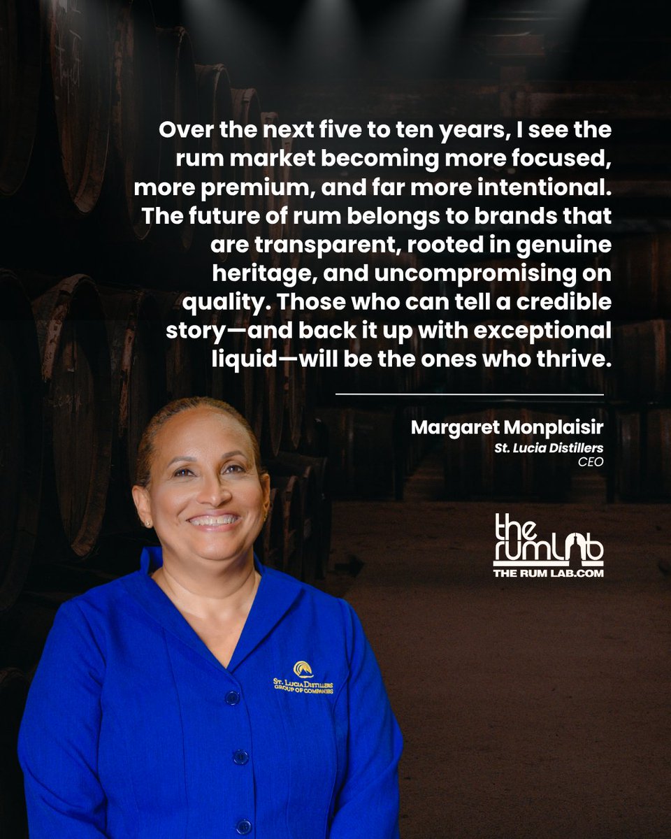 therumlab's tweet photo. 42 years. One legendary distillery. 🥃
Margaret Monplaisir of St. Lucia Distillers shares how she took a local gem to the global stage and why "drinking better" is the future of Caribbean rum.
Read the interview: https://t.co/2nCpK2LhKQ
#RumInterviews https://t.co/J3RmseKxl0