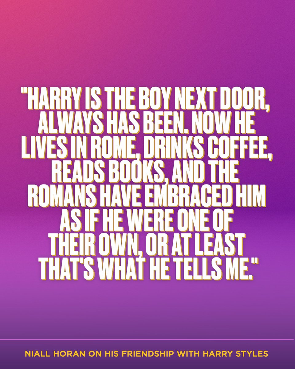 KiSS925's tweet image. Niall Horan keeping it real about Harry Styles 🫶

“Harry is the boy next door… now he’s in Rome sipping coffee, reading books, and apparently living like a local 🇮🇹📚”

#HarryStyles #NiallHoran #OneDirection

📷: Getty Images