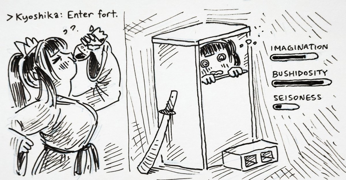 buys new sketchbook, immediately draws terrible Problem Sleuth gag #hndr_fa