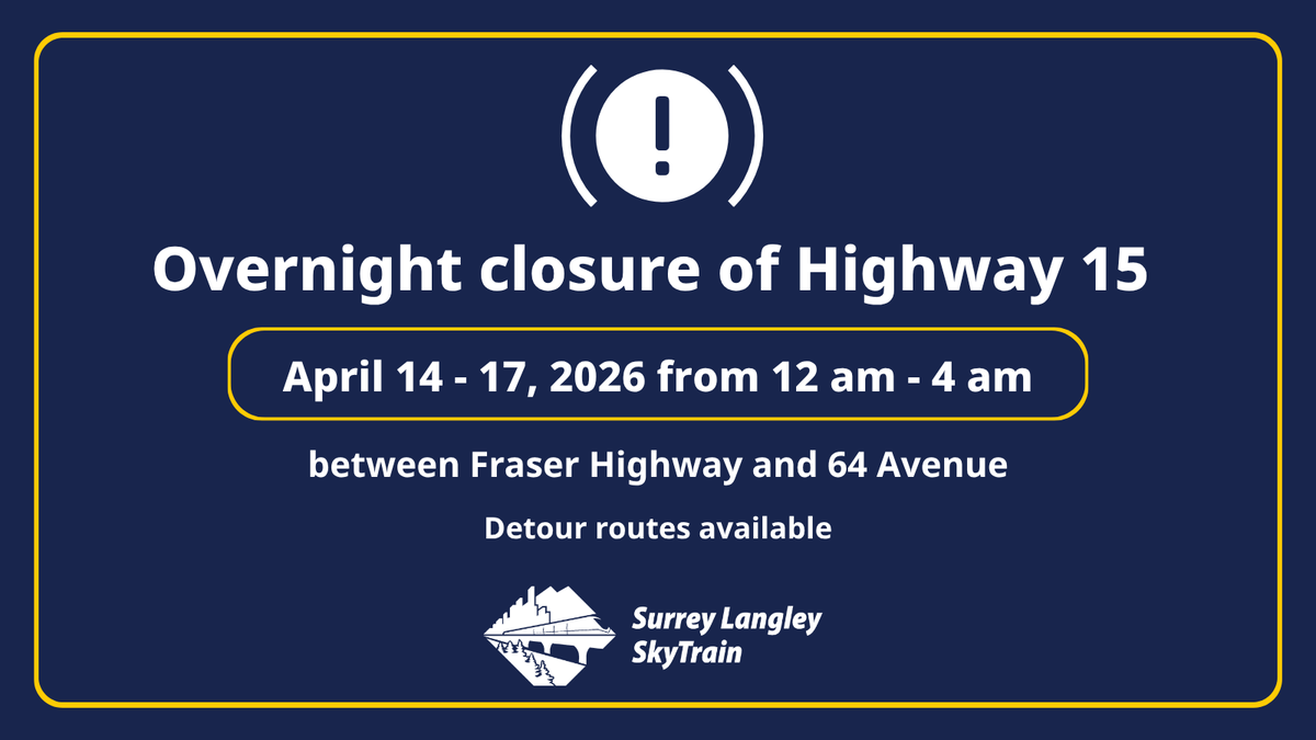Surrey Langley SkyTrain tweet media