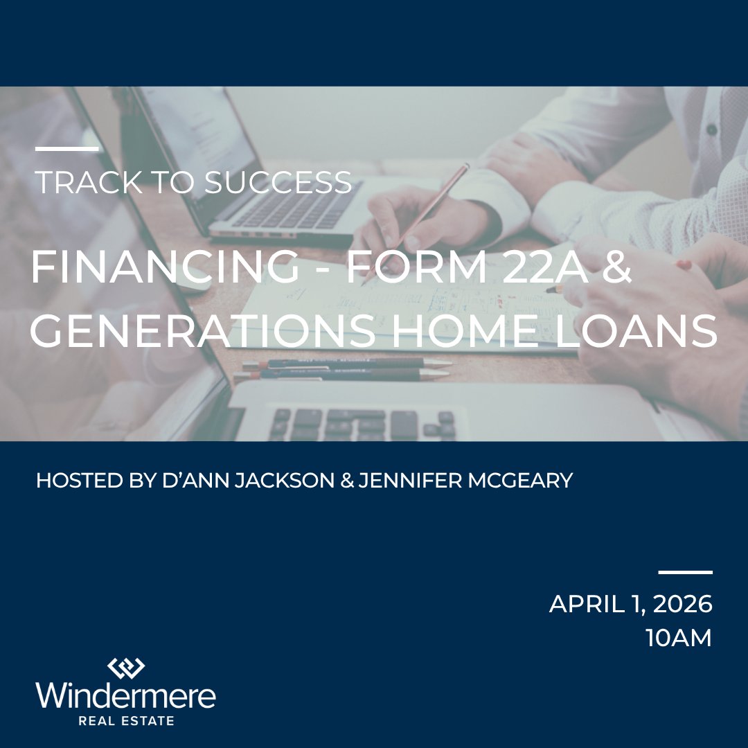 WindermereBelle's tweet image. Join us via Zoom tomorrow, April 1st for our #TrackToSuccess class focusing on financing, how to use the Form 22A, and Generations Home Loans led by Jennifer McGeary &amp;amp; hosted by D'Ann Jackson

📩 DM us for more information!

#WeAreWindermere #RealEstateSuccess #AlwaysBeLearning