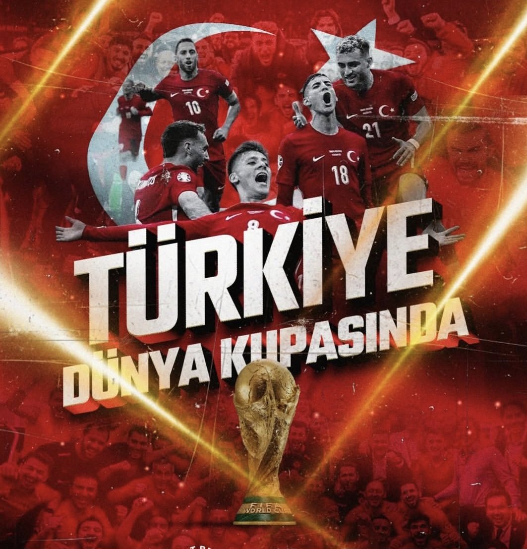 HulyaOvac's tweet photo. TEBRİKLER MİLLİ TAKIM 🇹🇷

Kosova karşısında gösterdiği mücadele ve elde ettiği galibiyetle 24 Yıllık Hasreti Bitirerek  Dünya Kupasına Katılacak Olan  A Milli Takımımızı yürekten kutluyorum .
Dünya Kupası’nda başarılar, yolunuz açık olsun! 🇹🇷🇹🇷🏆🏆🤍❤️ https://t.co/n5rVh27Mrr