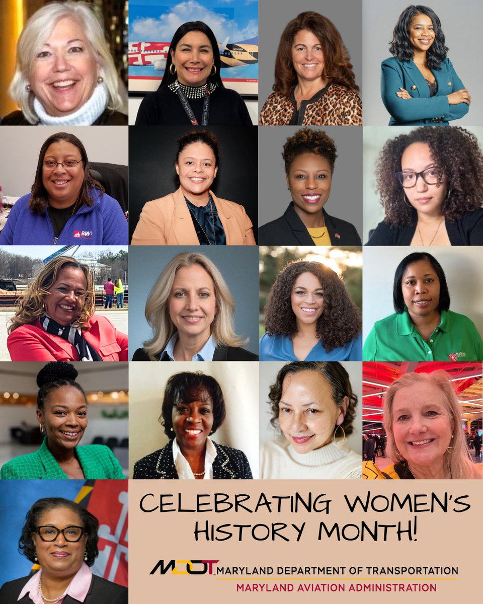 BWI_Airport's tweet image. Before we say goodbye to #WomensHistoryMonth, here are a few of the women helping lead the way here at the Maryland Aviation Administration!

Their contributions help propel us to new heights and pave the way for future women leaders.