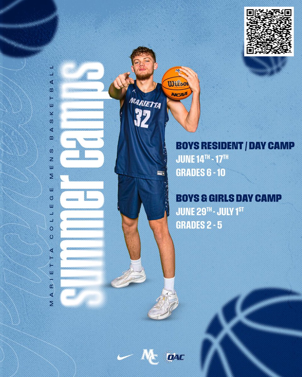 MC_Pioneerhoops's tweet photo. 🚨𝐂𝐀𝐌𝐏 𝐒𝐄𝐀𝐒𝐎𝐍🚨

Boys Resident Camp 
June 14th-June 17th

Boys &amp; Girls Day Camp
June 29th-July 1st

Registration info can be found through the link in our bio or by scanning the QR code above. We are looking forward to seeing everyone this summer. 
#PioNation🏀 https://t.co/tvbOJ20s0N