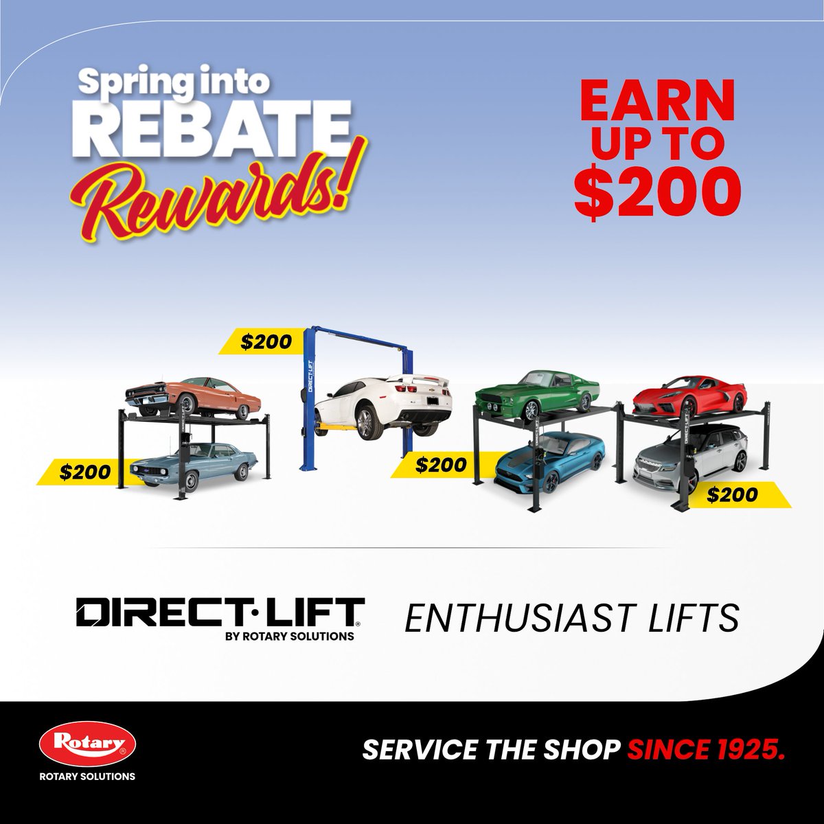 directlift's tweet photo. Clean up your garage with a lift you can trust — and get up to a $200 rebate while you're at it!

Explore All Rebates:
https://t.co/UKpyZPyufW https://t.co/eHVrDDRNQ7