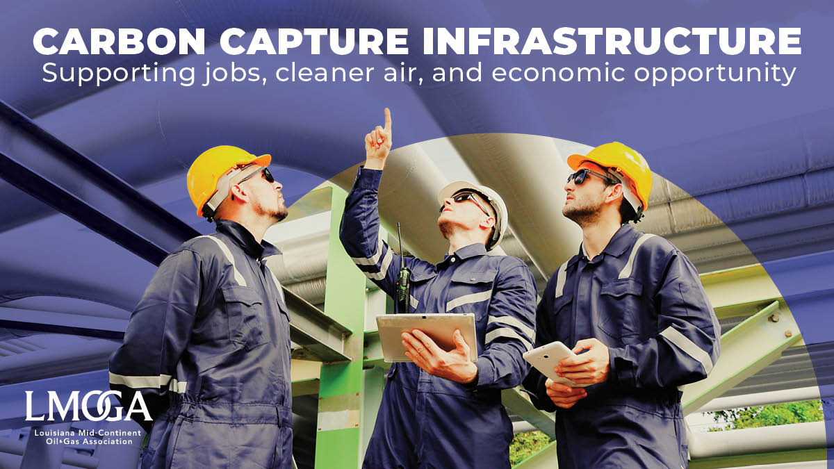 LMOGA's tweet photo. Carbon capture is creating the kind of economic opportunity that creates jobs and keeps our kids here in Louisiana.

But that only works if we build upon the pipeline infrastructure Louisiana is known for.

🔹 Pipeline construction brings high-paying jobs.
🔹 Operating infrastructure attracts more investment to our state.
🔹 Long-term carbon storage brings increased global demand for Louisiana-made products