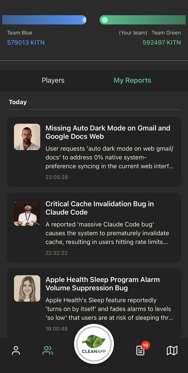 CleanApp 🌱 tweet media