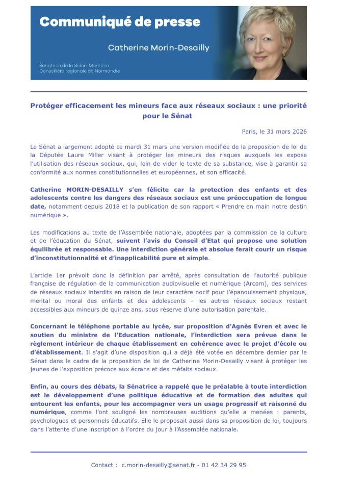 C.Morin-Desailly tweet media