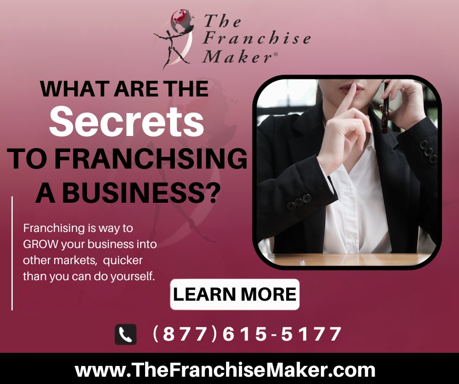 TheFranMaker's tweet photo. 📣 The secrets to franchising a business actually starts with you! 

This includes keeping business operations simple, keeping in close contact with operators and constantly pioneering yourself in your industry.

👉Learn More: https://t.co/HNxyNCEEWN https://t.co/GY7vAmFXCm