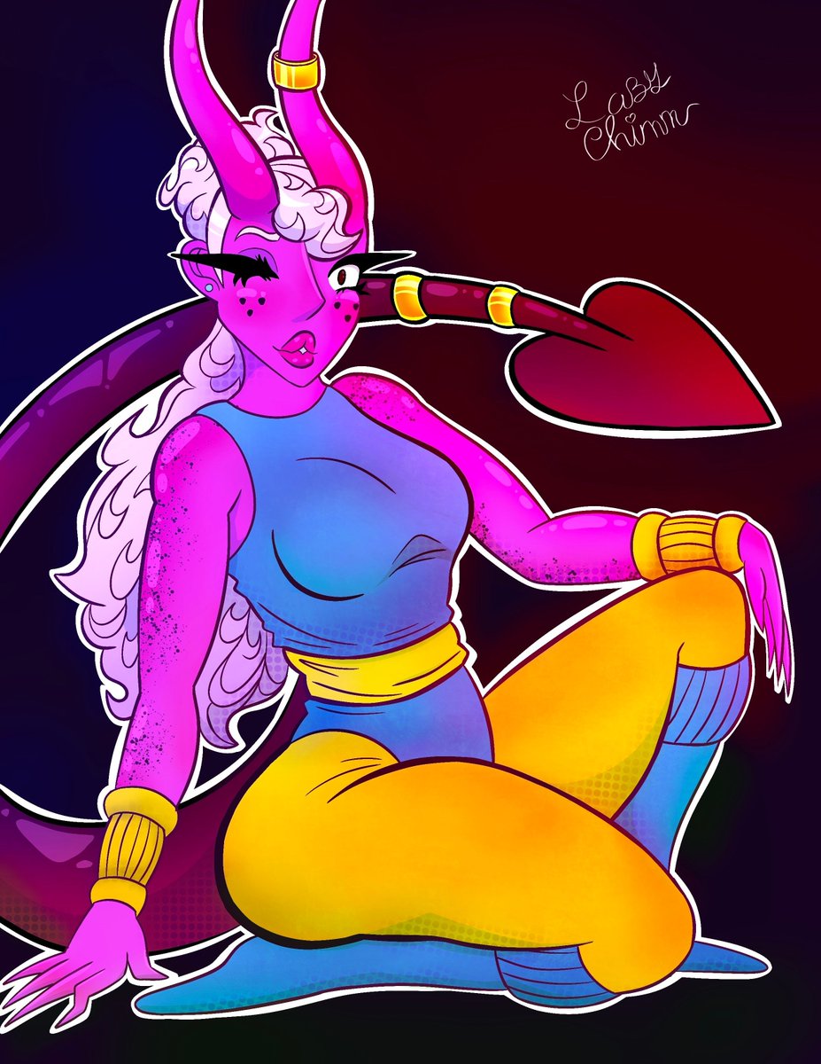 LazyChim's tweet photo. Repost: Silvii

A remaster of my first ever drawing of Silvii, in tasteful 80s workout attire

#art #digitalart #oc #ocart #demonlady #succubus #80s https://t.co/IC3JVTcu6n