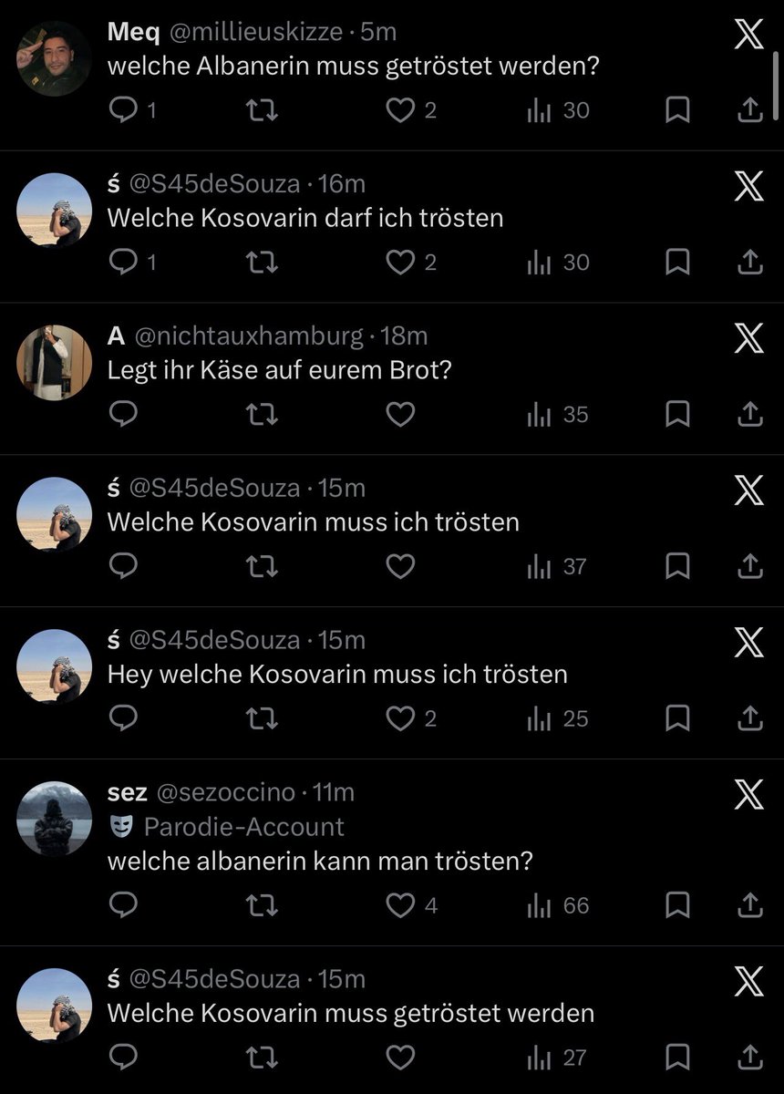 Aber wer muss jetzt getröstet werden?