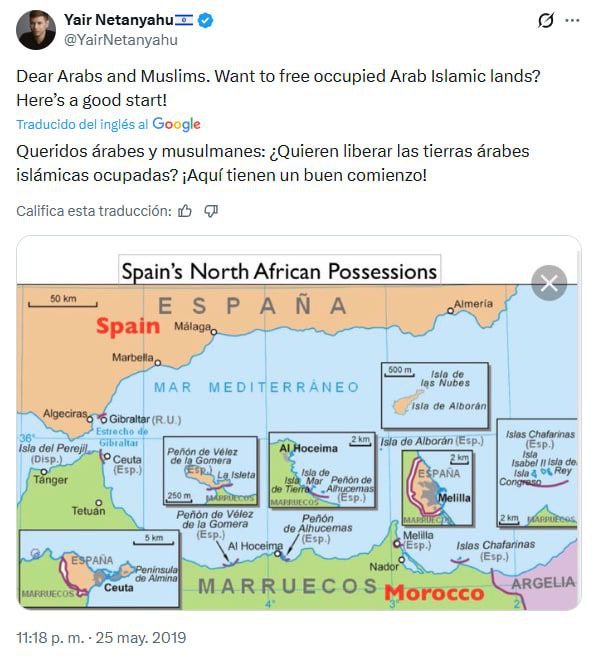 hombremachina's tweet image. En 2019 el hijo de Netanyahu proponía esto 👇 Qué lo lean los "patriotas" de VOX y PP... @Santi_ABASCAL y @IdiazAyuso  

#ısraelTerroristState