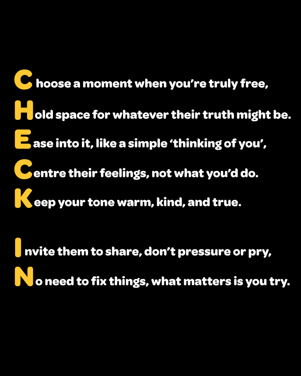 ruokanyday's tweet photo. Checking in doesn’t have to be perfect, it just has to be genuine.

For more tips on how to have a supportive conversation, visit: https://t.co/ZgxxUndk3Z 

#ruokanyday https://t.co/hMw21pM7JQ
