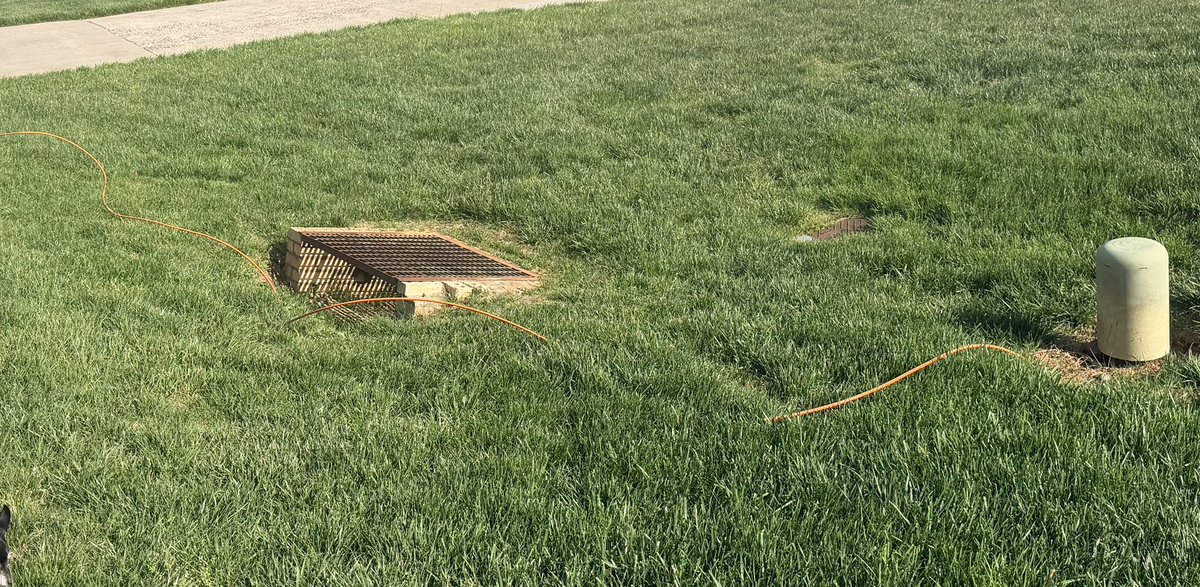 samp1961's tweet photo. Hey @GetSpectrum @Ask_Spectrum !  Would you send someone to bury your extension cord please?  Next time try duct tape to fix cable!  BTW it’s been like this for two months and your hickory nc office is useless. https://t.co/VuxeInAN3g