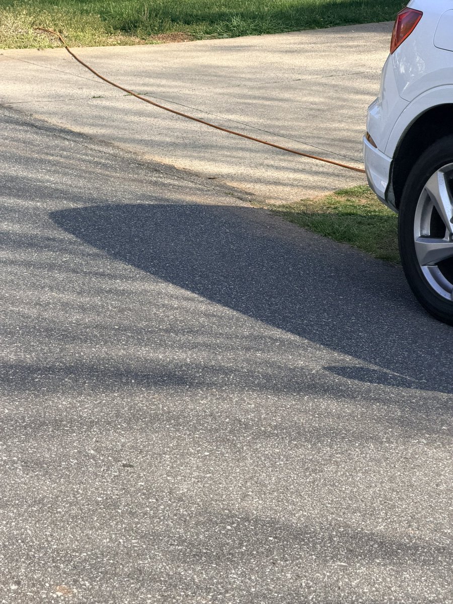 samp1961's tweet photo. Hey @GetSpectrum @Ask_Spectrum !  Would you send someone to bury your extension cord please?  Next time try duct tape to fix cable!  BTW it’s been like this for two months and your hickory nc office is useless. https://t.co/VuxeInAN3g