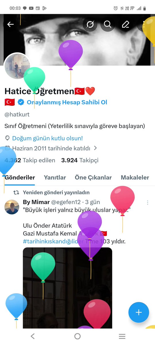 Hatice Öğretmen🇹🇷❤️🇹🇷 tweet media