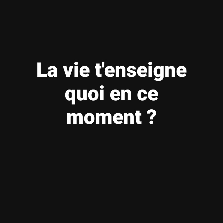 KingMVP225's tweet photo. La vie t'enseigne quoi en ce moment ? https://t.co/CJ3bVBjI62