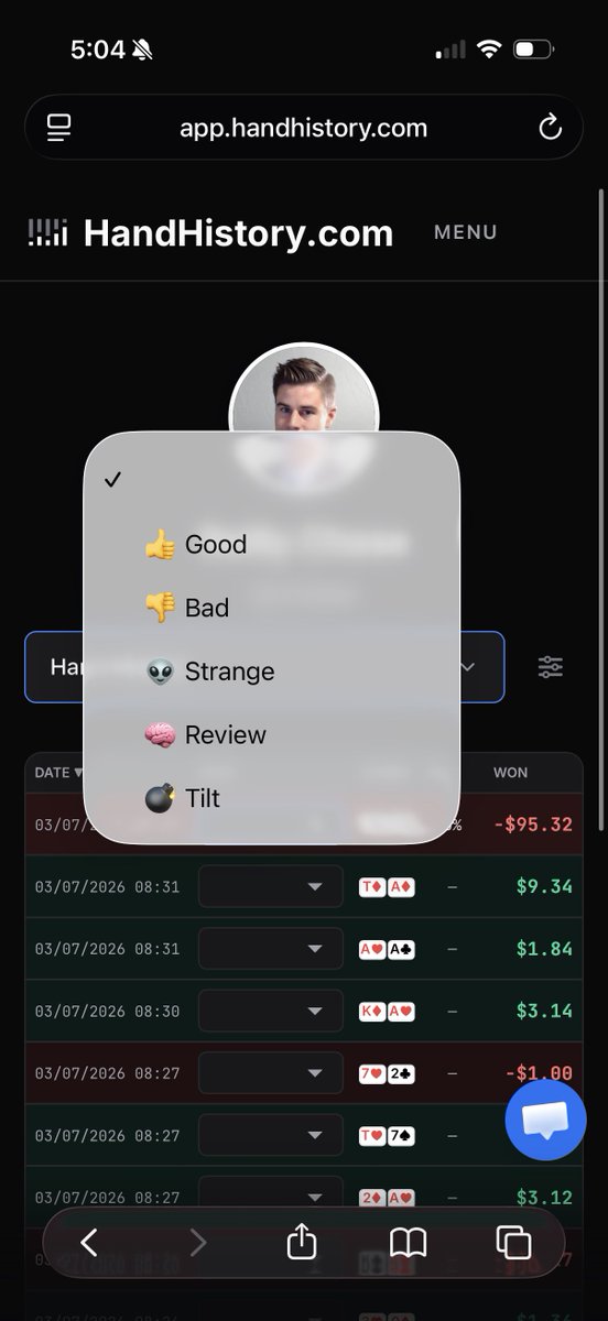 HandHistory.com tweet media