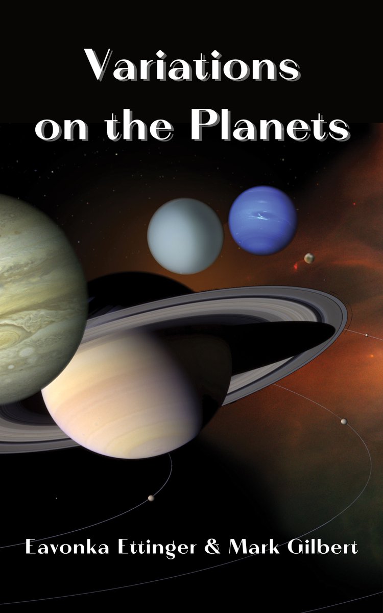 MarkgZero's tweet photo. Variations on the Planets, a short chapbook by Mark Gilbert and Eavonka Ettinger, is available in paperback at minimum price via Amazon. It combines science &amp; sci-fi in 37 individual #haiku within 8 poems. See https://t.co/JNtY9CUuGH or your own country's equivalent site. https://t.co/KsJlGr6thW