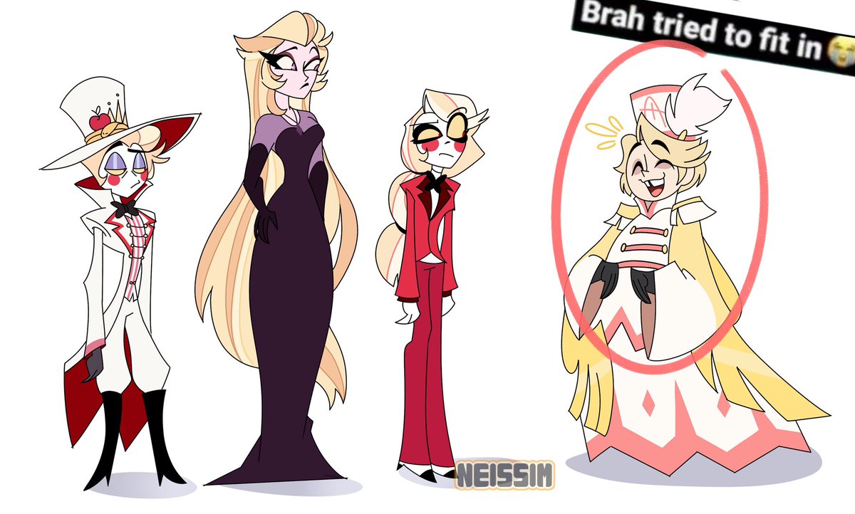 Neissim1's tweet image. #HazbinHotel #HazbinHotelLilith #Charlie #Lucifer #HazbinHotelAbel