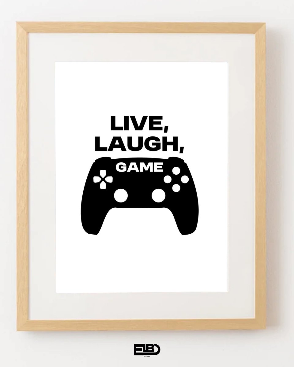 Elbo_Art's tweet image. “Live, Laugh, Game” Printable Wall Art now available to purchase below:

etsy.com/uk/listing/448…

#gaming #etsy #wallart #homedecor #art #gamer #videogames