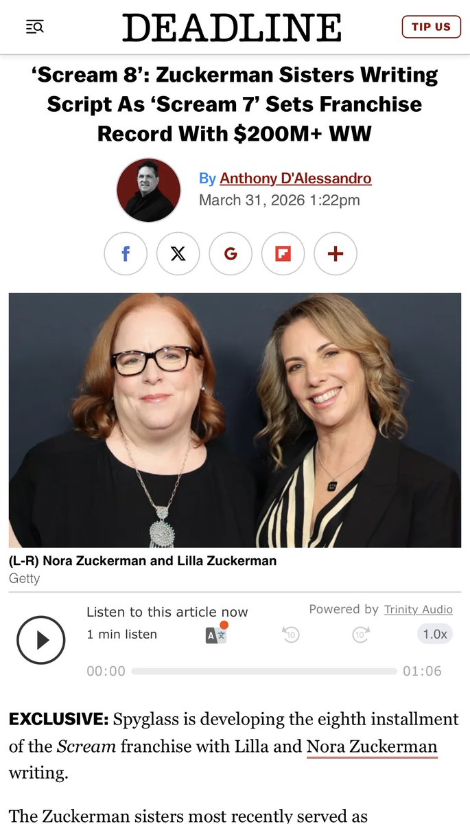 Scream 7 Spain tweet media