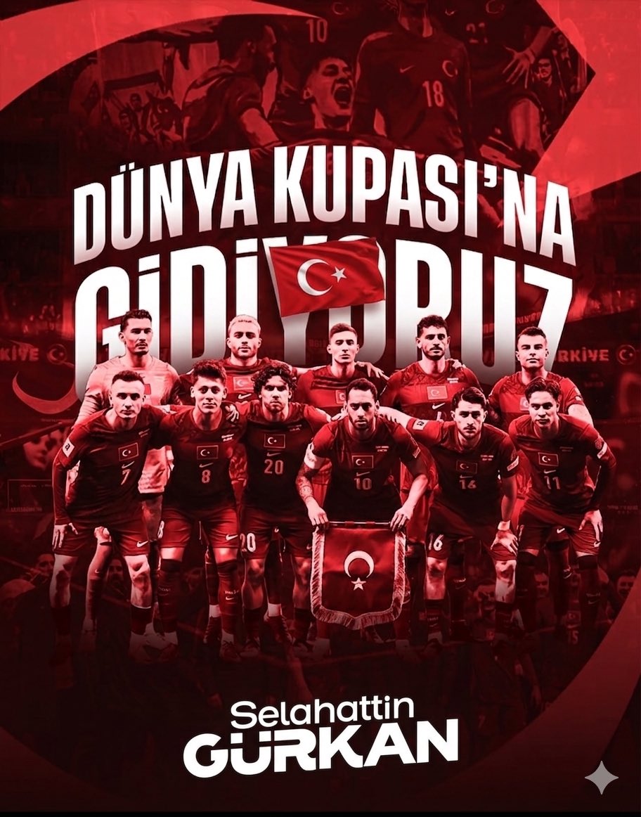 selahattingrkn's tweet photo. Ay-yıldızlılarımız Dünya Kupası’nda! 🇹🇷🔥

Gösterdiğiniz mücadele, inanç ve azimle milletimize büyük bir gurur yaşattınız.
Şimdi hedef şampiyonluk! Yolunuz açık, zaferiniz daim olsun. 🇹🇷⚽🏆 https://t.co/wiaQ4ShA5o