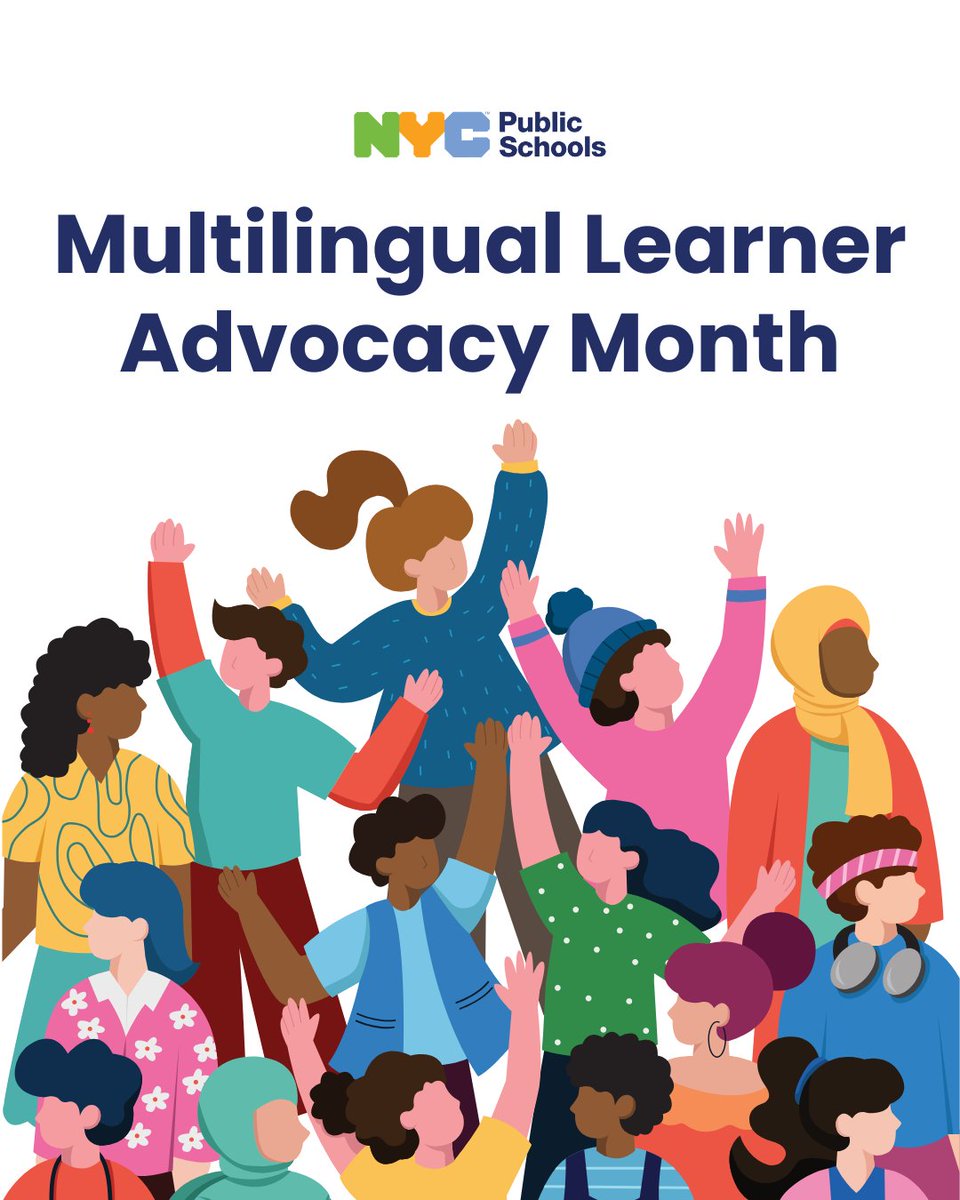 NYCMultilingual's tweet photo. 🥳@nycschools is celebrating Multilingual Learner Advocacy Month!

👍We are excited to celebrate and amplify various voices in our community of multilingual and immigrant learners, educators, and families.

🤳Remember, use the hashtag: #MultilingualNYC and tag @NYCMultilingual. https://t.co/ax3yozfCCo