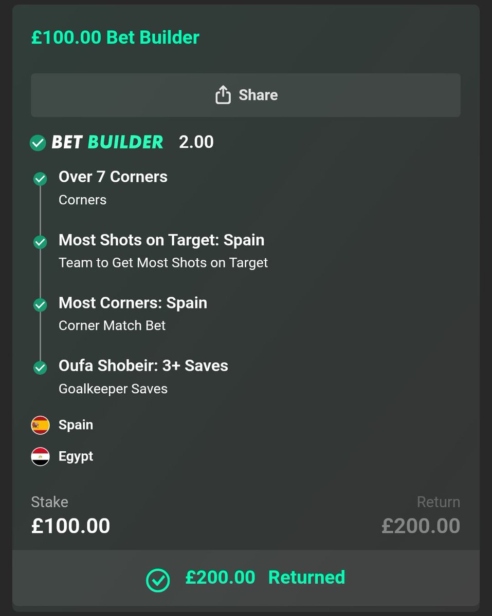 Steves_Anders's tweet photo. BOOOOOOOOMM! 😍

MY 2/1 BET BUILDER HAS WON ✅

To celebrate I'll give £30 to one person who retweets &amp; likes this post

Anybody can join my group for 50% OFF in the next 24 hours 🔥 https://t.co/JWu8sCDzcF
